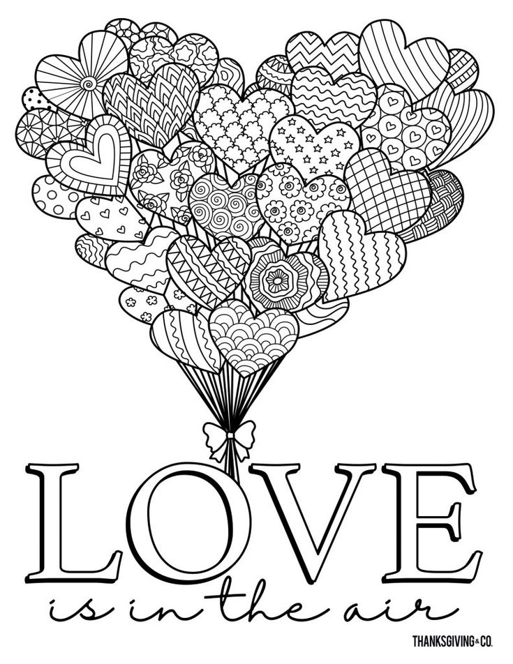 Free valentines coloring pages