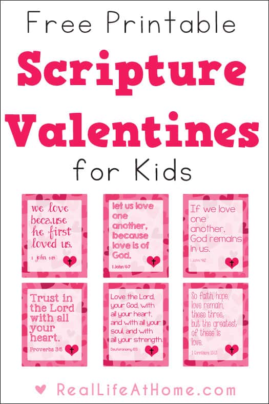 Printable religious valentine cards for kids