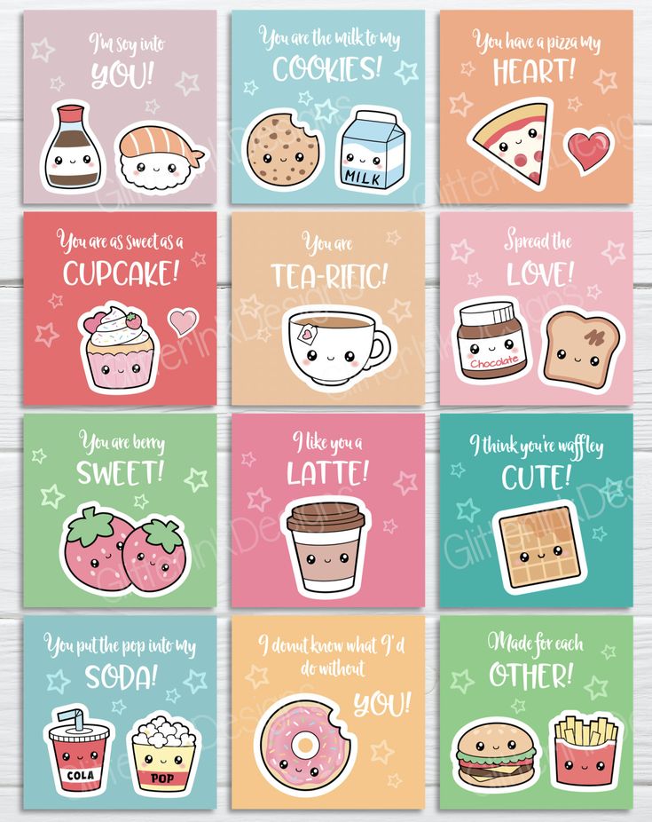 Cute kawaii lunch box notes better together sweet love notes valentines day printables valentines day gift tags