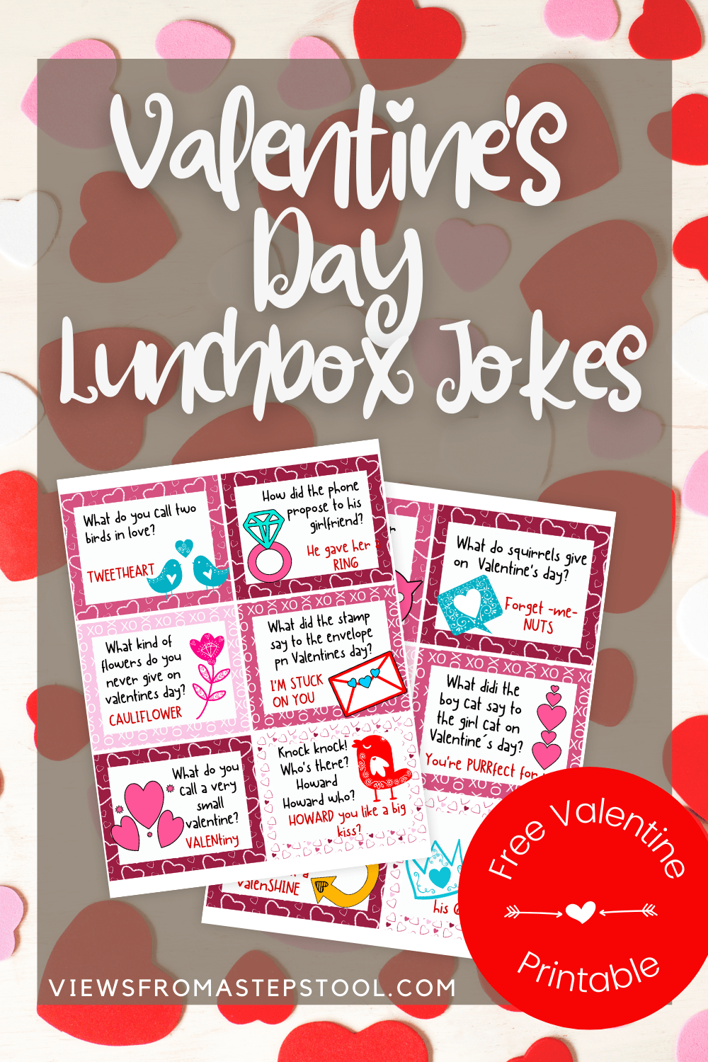 Printable valentines day lunchbox jokes