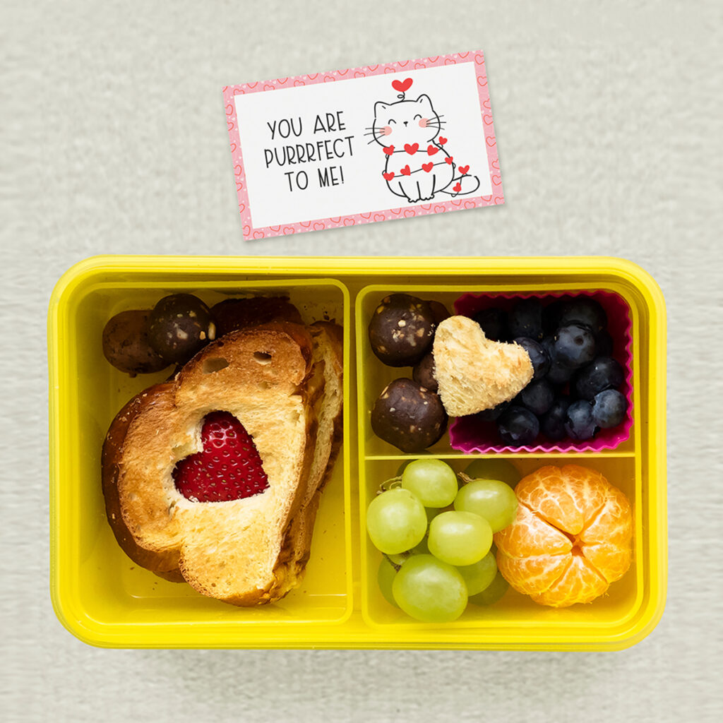 Valentine lunch box notes