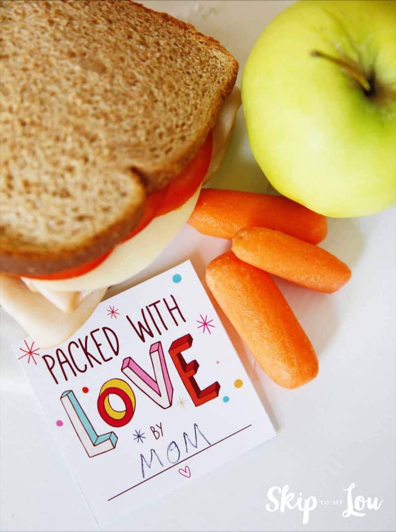 The coolest free printable lunch box notes on the web