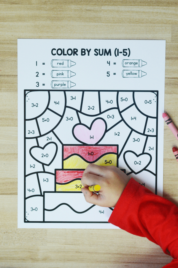 Valentine color by code