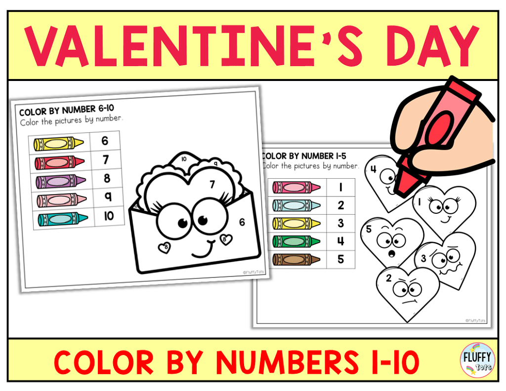 Pages of fun valentines day preschool math worksheets