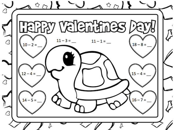Valentine math freebie