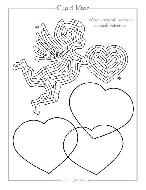 Valentines day mazes