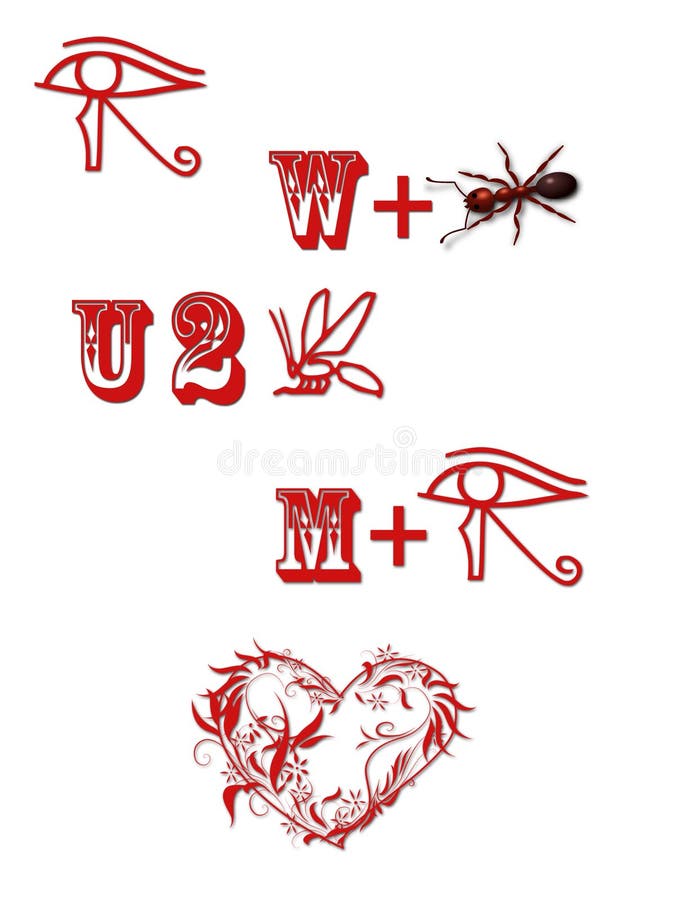 Valentine rebus stock illustration illustration of rebus