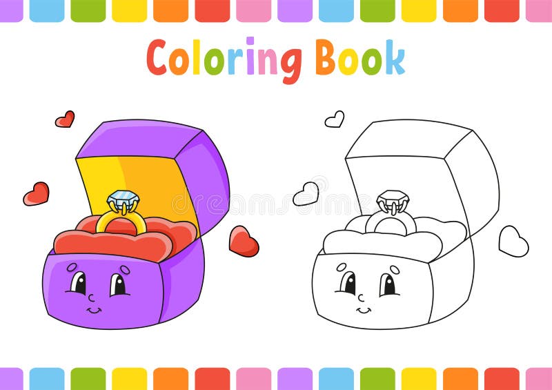 Diamond ring coloring stock illustrations â diamond ring coloring stock illustrations vectors clipart