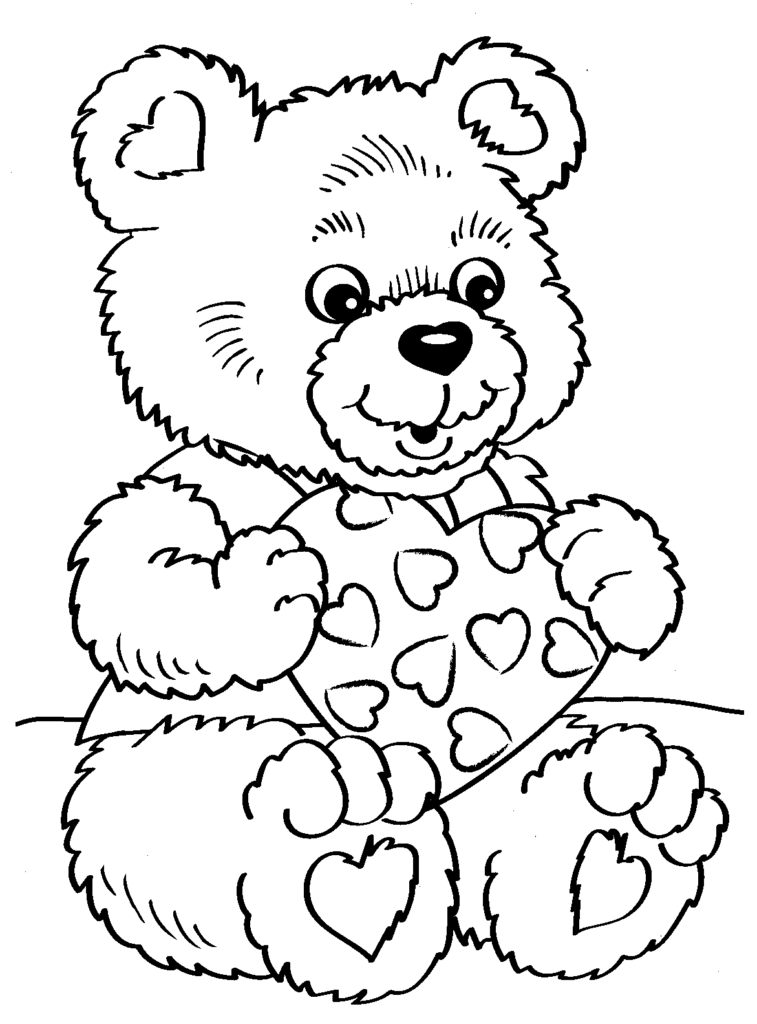 Valentines day coloring pages