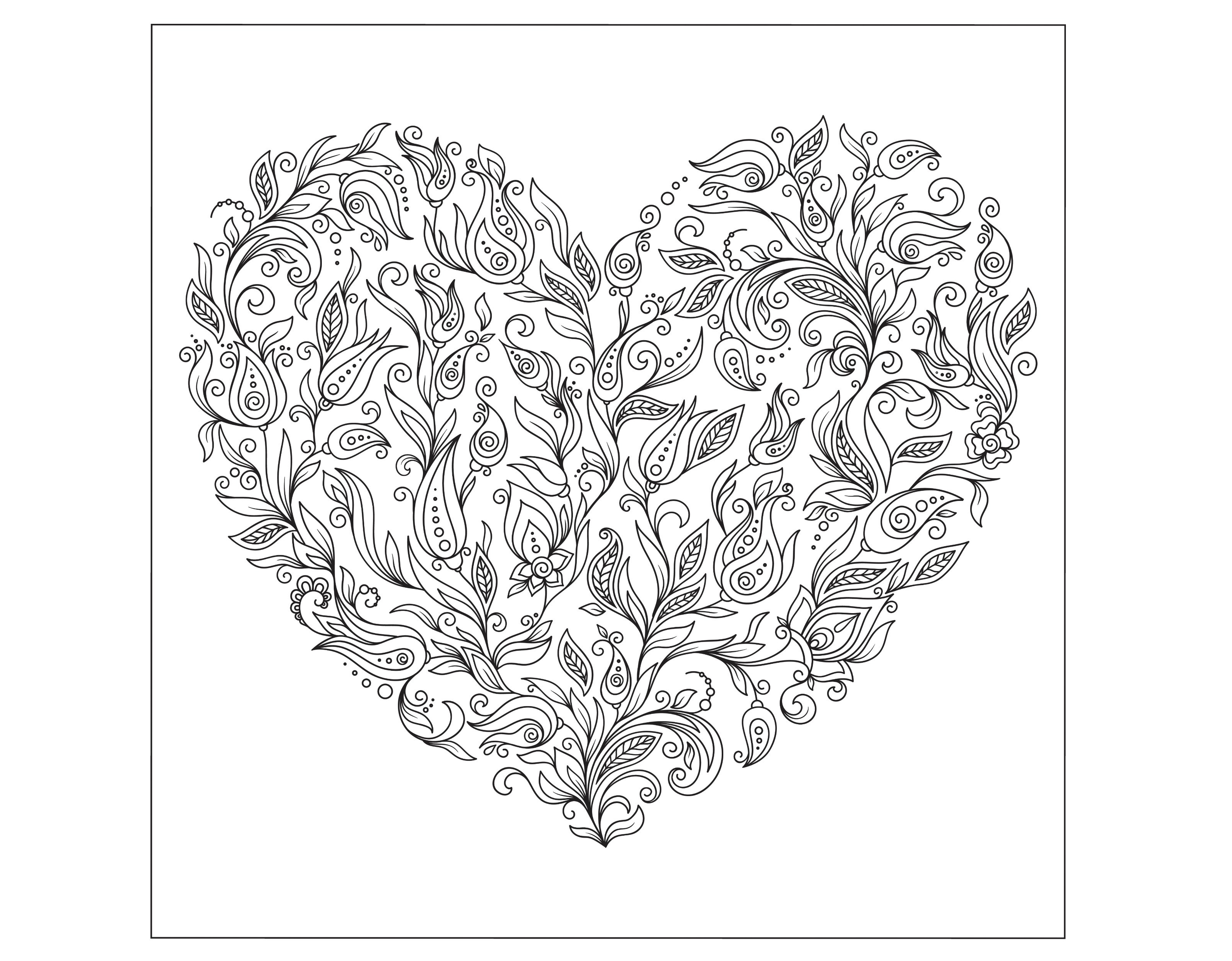 Valentines day coloring pages for adults
