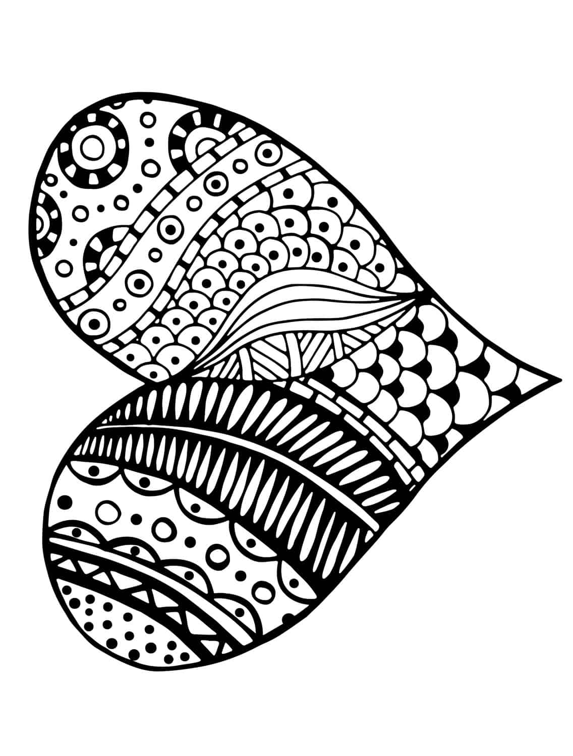 Free printable valentines adult coloring pages