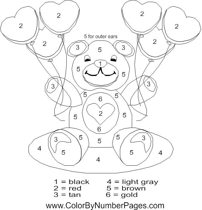 Color by number coloring pages valentine coloring pages valentine coloring valentines day coloring page