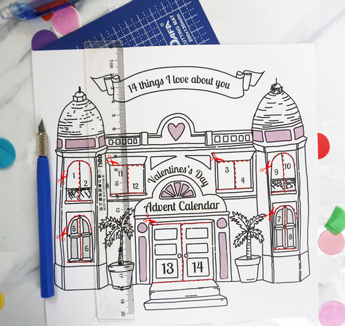 Valentines day advent calendar â glitches stitches