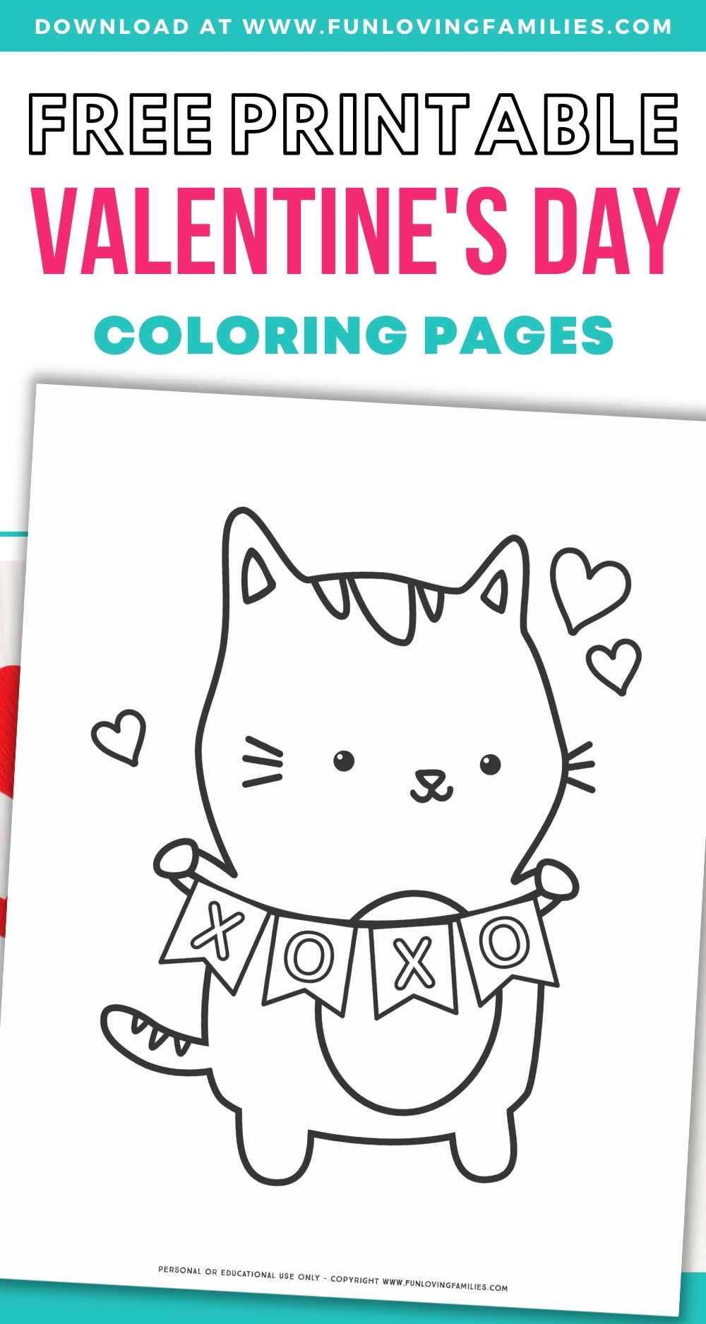 Valentines day coloring pages