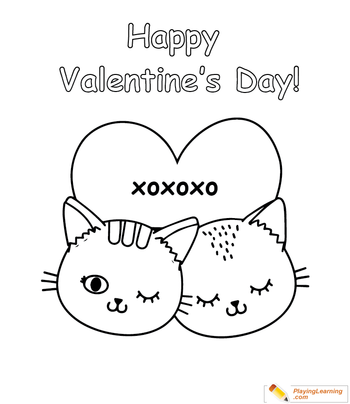 Valentine day coloring page free valentine day coloring page