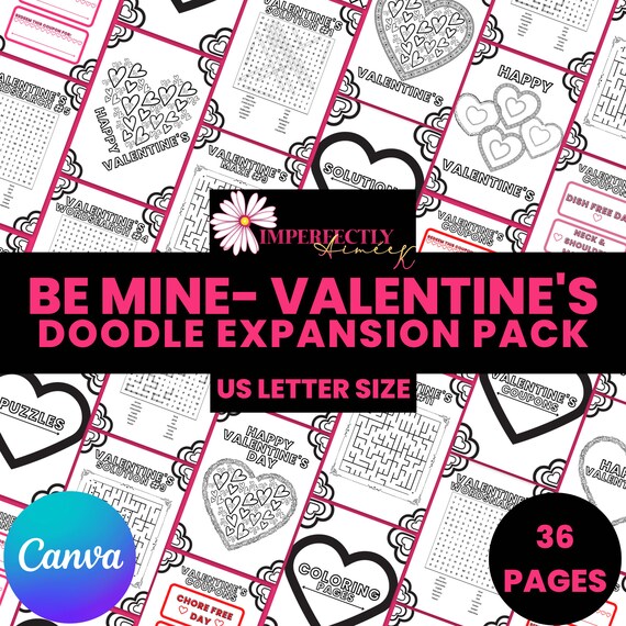 Plr be mine valentines doodle expansion pack