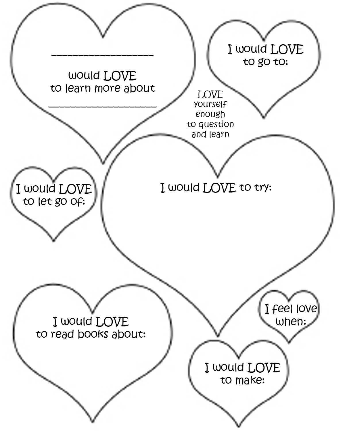 Valentines worksheets