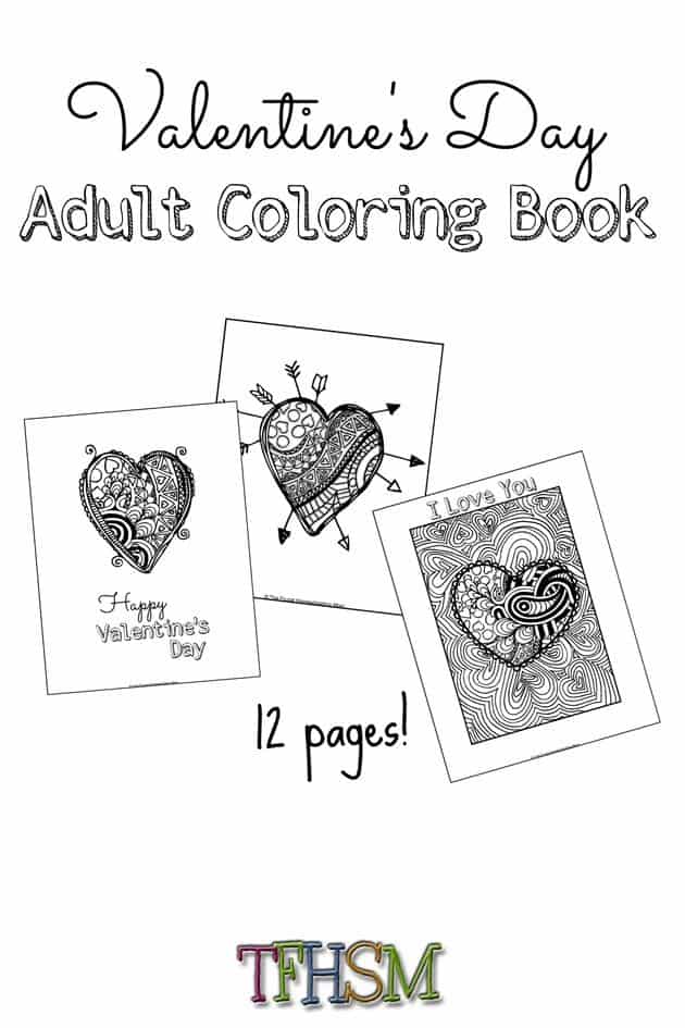 Free valentines day coloring book perfect for teens