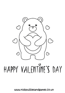 Valentine bear hug louring page thumb