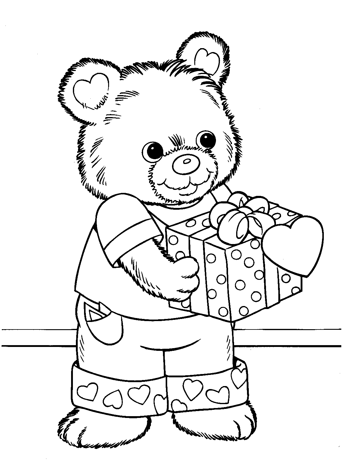 Valentines day coloring pages