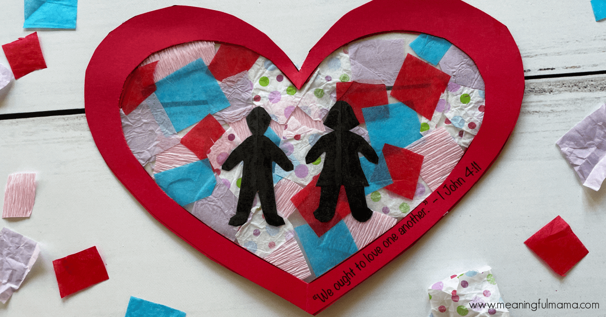 Bible valentines day craft