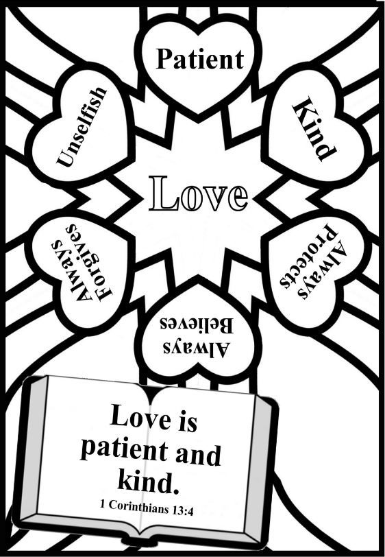 Coloring page valentines day sunday school bible coloring pages sunday school activities