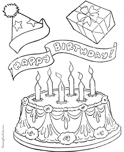 Free printable birthday cake coloring pages for kids birthday coloring pages happy birthday coloring pages coloring pages for kids