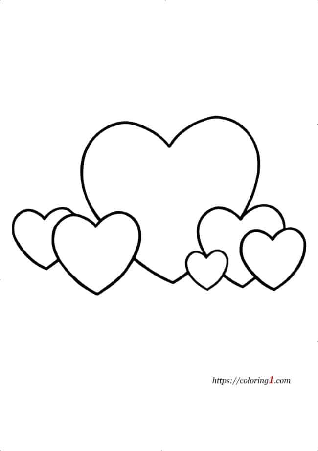 Heart coloring pages