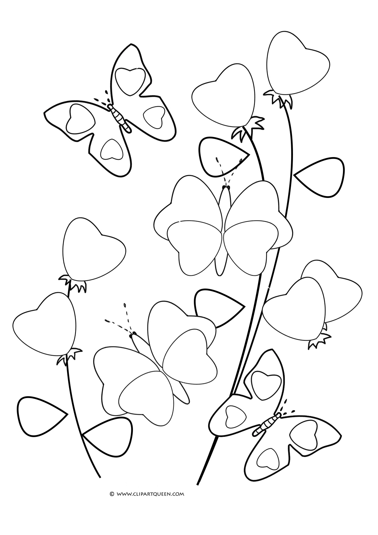 Valentines day coloring pages