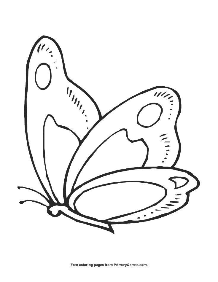Butterfly coloring page â free printable pdf from