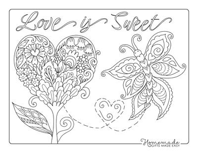 Free printable valentines day coloring pages