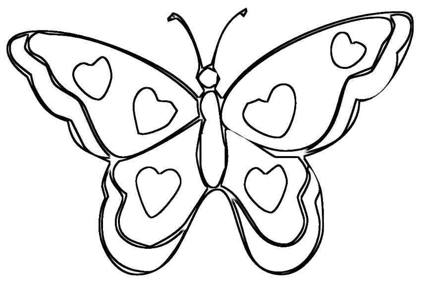 Coloring pages of hearts borboletas para colorir artesanato infantil borboleta