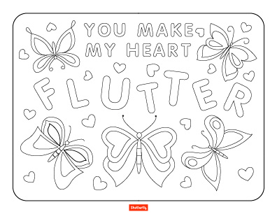 Valentines day coloring pages for kids