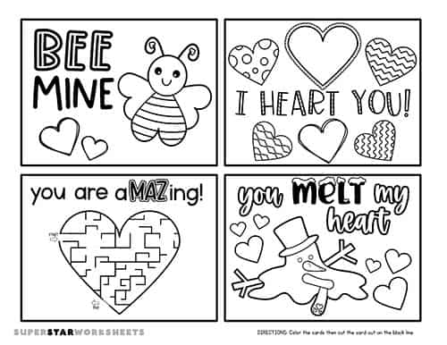 Valentines day card template