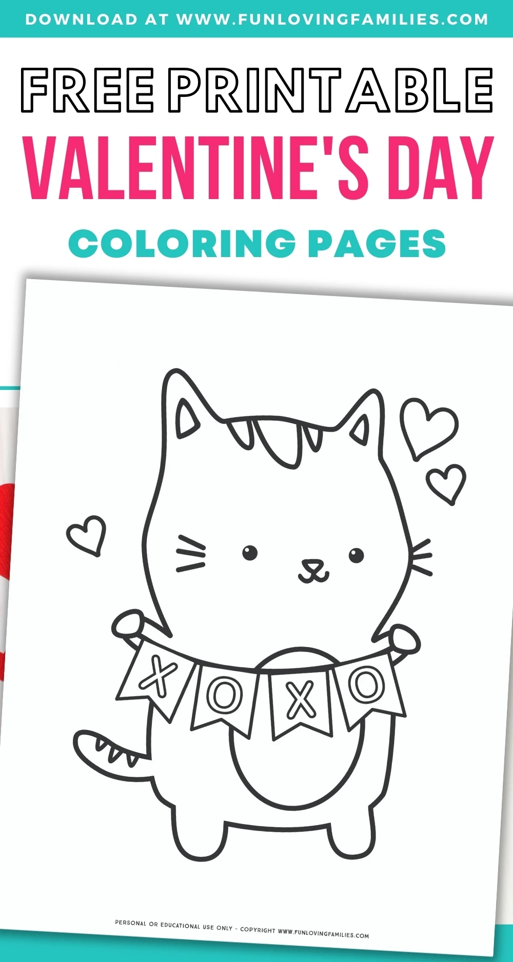 Valentines day coloring pages