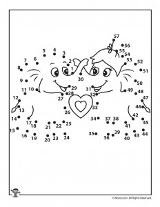 Printable valentines day dot to dots puzzles woo jr kids activities childrens publishing