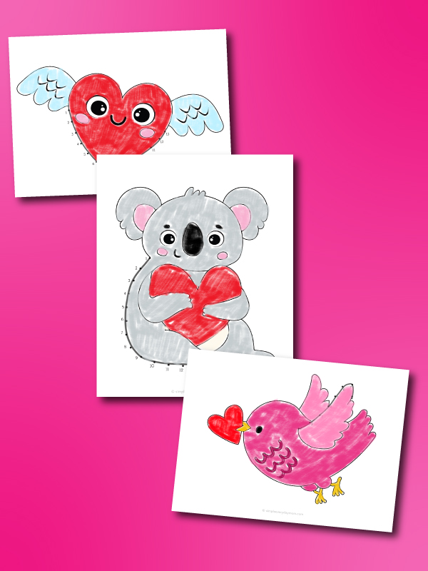 Valentine connect the dots freebie