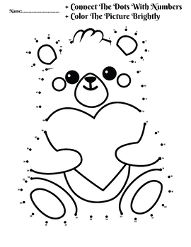 Worksheet valentines day dot to dot by junior sasitana tpt