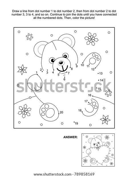 Valentines day themed connect dots picture stock vector royalty free