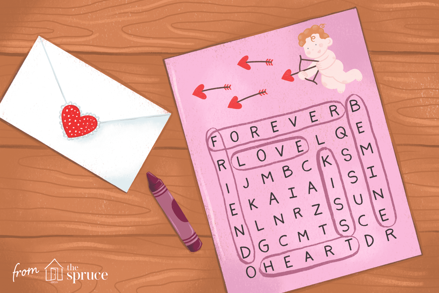 Valentines days crosswords word searches and puzzles