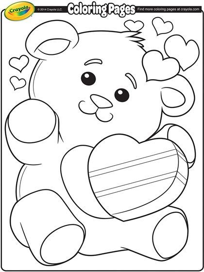 Valentines day coloring pages