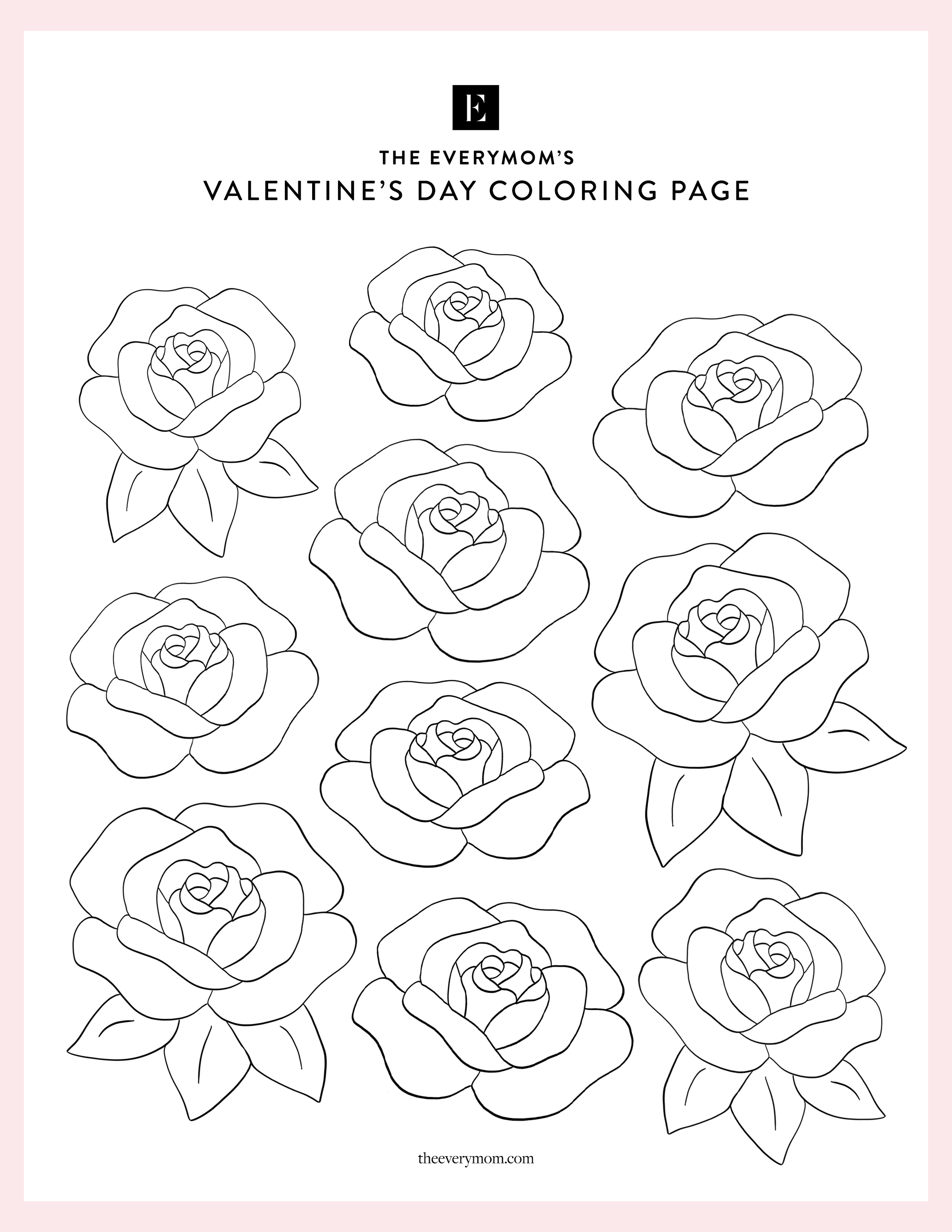Free valentines day coloring pages for kids the everymom