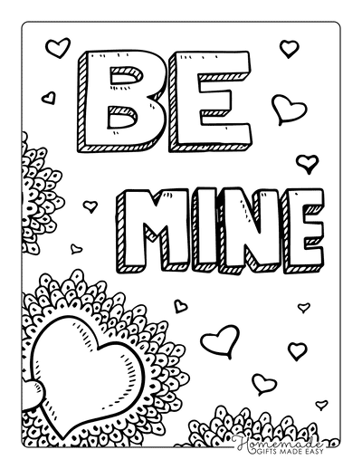Free printable valentines day coloring pages