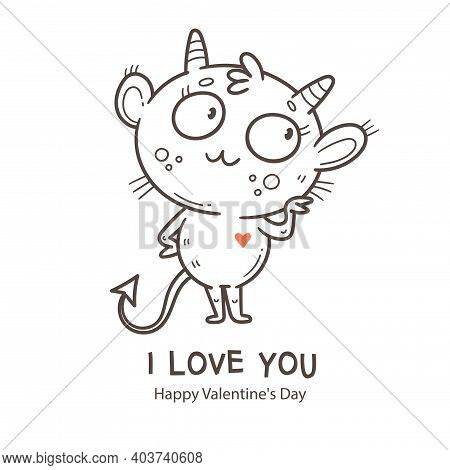 Valentines day card vector photo free trial bigstock