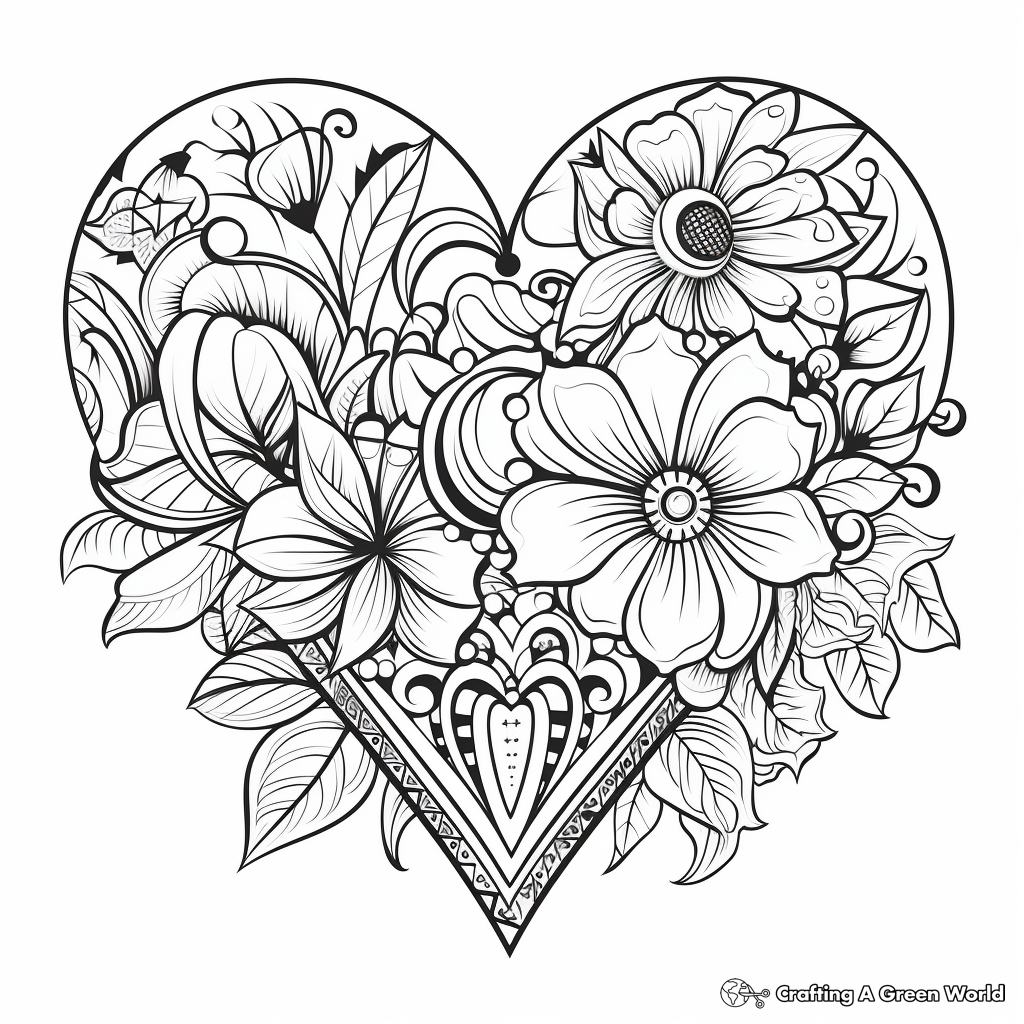 Valentines day coloring pages for adults