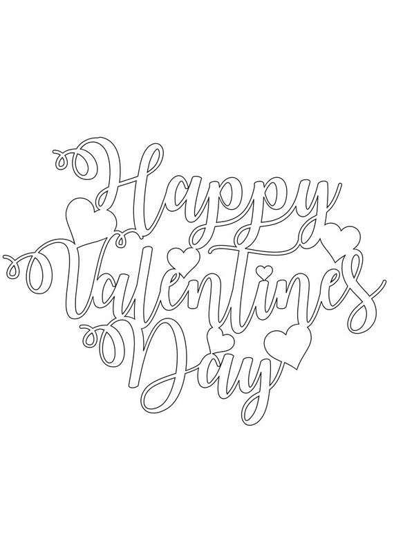 Happy valentines day svg valentine cake topper svg digital download cut file sublimation clip art includes svgpngdxfjpeg files