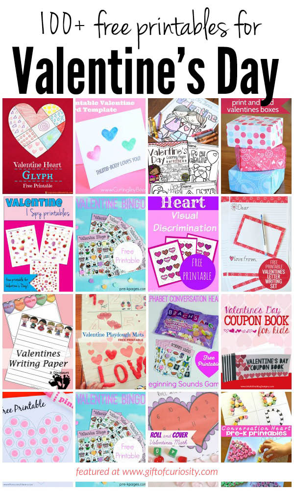 Free valentines day printables