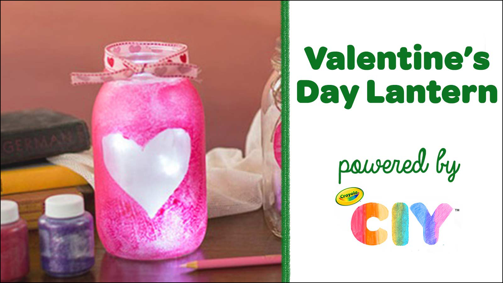 Valentine mason jar lantern diy craft crafts ciy diy crafts for kids and adults