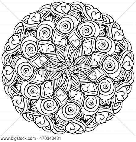 Meditative mandala vector photo free trial bigstock