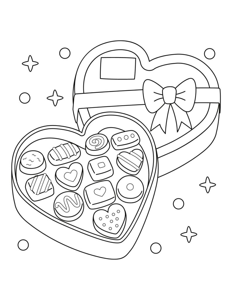 Free valentines day coloring pages for kids